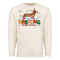 Sandshell dachshund through the snow Premium Sweatshirt - MaliasSmallBusiness