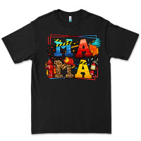 Black leopard frame firefighter mama Mother's Day Premium Tee - LillyAllenDesigns