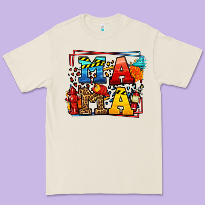 Leopard Frame Firefighter Mama Mother's Day Premium Tee Designed By Lillyallendesigns