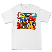 White leopard frame firefighter mama Mother's Day Premium Tee - LillyAllenDesigns