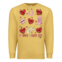 Antique Gold howdy valentine copy Premium Sweatshirt - MaliasSmallBusiness