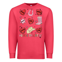 Cardinal howdy valentine copy Premium Sweatshirt - MaliasSmallBusiness