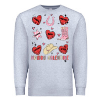 Heather Grey howdy valentine copy Premium Sweatshirt - MaliasSmallBusiness