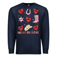 Navy howdy valentine copy Premium Sweatshirt - MaliasSmallBusiness