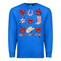 True Royal howdy valentine copy Premium Sweatshirt - MaliasSmallBusiness