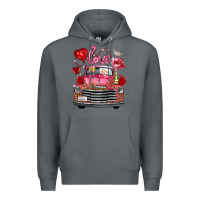Rock valentine's day truck love bird letter Premium Hoodie - FaDigitalArtStudio