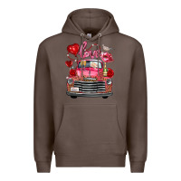 Coffee valentine's day truck love bird letter Premium Hoodie - FaDigitalArtStudio