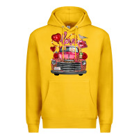Lemon valentine's day truck love bird letter Premium Hoodie - FaDigitalArtStudio