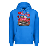 True Royal valentine's day truck love bird letter Premium Hoodie - FaDigitalArtStudio