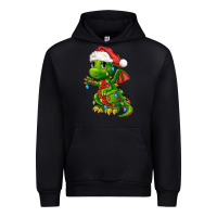 Black Christmas Cute Dragon Urban Hoodie - FaDigitalArtStudio
