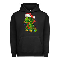 Pigment Black Christmas Cute Dragon Urban Hoodie - FaDigitalArtStudio