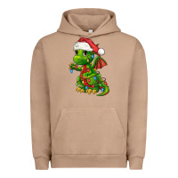 Pigment Burro Christmas Cute Dragon Urban Hoodie - FaDigitalArtStudio
