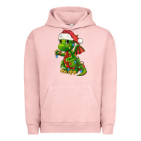 Pigment Salmon Christmas Cute Dragon Urban Hoodie - FaDigitalArtStudio