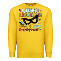 Lemon i teach kindergarten whats your superpower Premium Sweatshirt - MaliasSmallBusiness