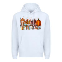 White tis the season Premium Hoodie - RacoonDesign
