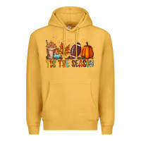 Mustard tis the season Premium Hoodie - RacoonDesign
