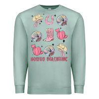 Seafoam howdy valentine Premium Sweatshirt - MaliasSmallBusiness