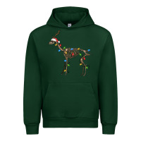 Foreset Green christmas deer skeleton Urban Hoodie - FaDigitalArtStudio