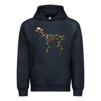 Navy christmas deer skeleton Urban Hoodie - FaDigitalArtStudio