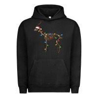 Pigment Black christmas deer skeleton Urban Hoodie - FaDigitalArtStudio