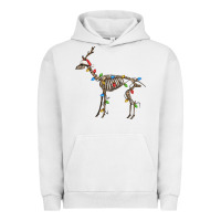 Pigment Lunar Rock christmas deer skeleton Urban Hoodie - FaDigitalArtStudio