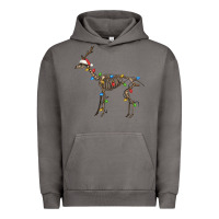 Pigment Tornado christmas deer skeleton Urban Hoodie - FaDigitalArtStudio