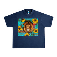 Navy western lion tumbler Urban Heavy Tee - Artiststas