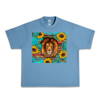 Pebble Blue western lion tumbler Urban Heavy Tee - Artiststas