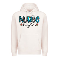 Pale Pink Nurse life Premium Hoodie - CowhideDigitalArt