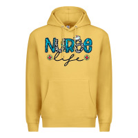 Antique Gold Nurse life Premium Hoodie - CowhideDigitalArt