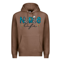 Chestnut Nurse life Premium Hoodie - CowhideDigitalArt