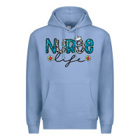 Colony Blue Nurse life Premium Hoodie - CowhideDigitalArt