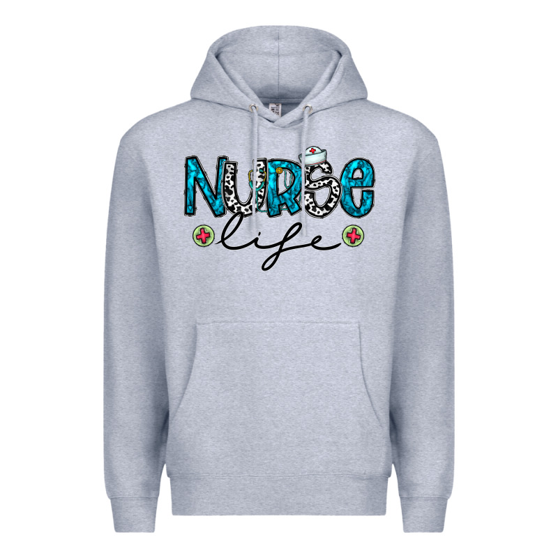Nurse Life Premium Hoodie by CowhideDigitalArt | Teevron