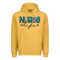 Mustard Nurse life Premium Hoodie - CowhideDigitalArt