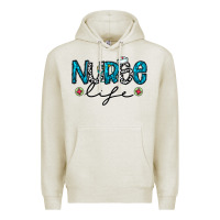 Oatmeal Heather Nurse life Premium Hoodie - CowhideDigitalArt