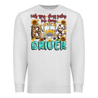 Oatmeal Heather early rising always smiling safe driving bus drive Premium Sweatshirt - MaliasSmallBusiness