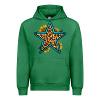 Emerald western leopard star Urban Hoodie - HRA Design Shop