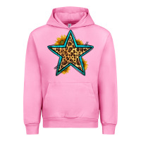 Fuchsia Pink western leopard star Urban Hoodie - HRA Design Shop