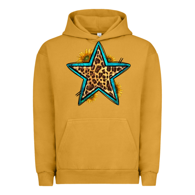 Western Leopard Star Urban Hoodie by HRA Design Shop | Teevron