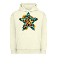 Pigment Pistachio western leopard star Urban Hoodie - HRA Design Shop