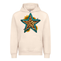 Sandshell western leopard star Urban Hoodie - HRA Design Shop