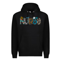 Black nurse Premium Hoodie - CowhideDigitalArt
