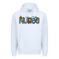 White nurse Premium Hoodie - CowhideDigitalArt