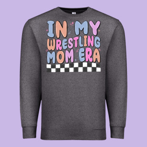 In My Wrestling Mom Era Premium Sweatshirt Designed By Maliassmallbusiness