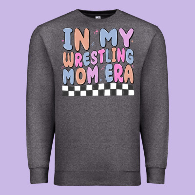 In My Wrestling Mom Era Premium Sweatshirt Designed By Maliassmallbusiness