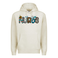 Oatmeal Heather nurse Premium Hoodie - CowhideDigitalArt