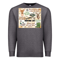 Charcoal Heather hunting life Premium Sweatshirt - MaliasSmallBusiness