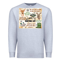 Heather Grey hunting life Premium Sweatshirt - MaliasSmallBusiness