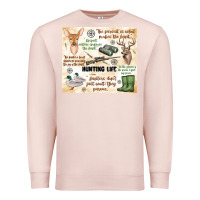 Pale Pink hunting life Premium Sweatshirt - MaliasSmallBusiness