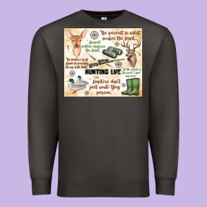 Hunting Life Premium Sweatshirt Designed By Maliassmallbusiness